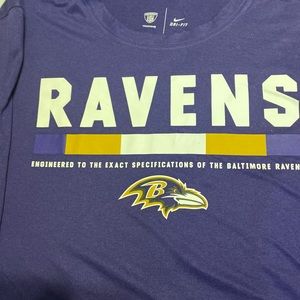 Baltimore Ravens Nike NFL On Field Apparel Dri-Fit Long Sleeve Shirt Men's